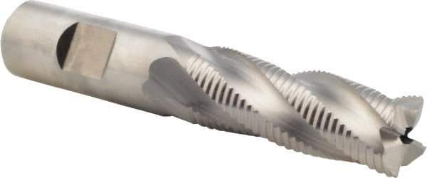 Niagara Cutter - 3/4" Diam, Fine Pitch, 2" LOC, 4 Flute Cobalt Roughing Square End Mill - Uncoated, 4-1/4" OAL, 3/4" Shank Diam, Single End, 30° Helix - Eagle Tool & Supply