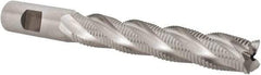 Niagara Cutter - 3/4" Diam, Fine Pitch, 4-1/8" LOC, 4 Flute Cobalt Roughing Square End Mill - Uncoated, 6-3/8" OAL, 3/4" Shank Diam, Single End, 30° Helix - Eagle Tool & Supply