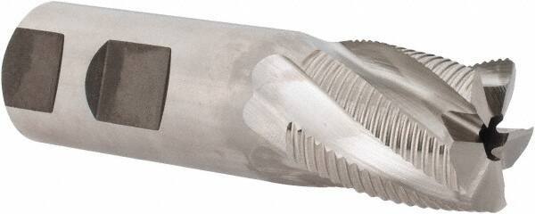 Niagara Cutter - 1" Diam, Fine Pitch, 1-1/8" LOC, 5 Flute Cobalt Roughing Square End Mill - Uncoated, 3-5/8" OAL, 1" Shank Diam, Single End, 30° Helix - Eagle Tool & Supply