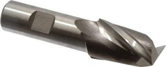 Niagara Cutter - 1", 1-1/2" LOC, 3/4" Shank Diam, 3-3/4" OAL, 2 Flute, Cobalt Square End Mill - Single End, Uncoated, Spiral Flute, 30° Helix, Centercutting, Right Hand Cut, Right Hand Flute, Series SP205 - Eagle Tool & Supply