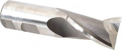 Niagara Cutter - 1-1/8", 1-5/8" LOC, 1" Shank Diam, 4-1/8" OAL, 2 Flute, Cobalt Square End Mill - Single End, Uncoated, Spiral Flute, 30° Helix, Centercutting, Right Hand Cut, Right Hand Flute, Series SP205 - Eagle Tool & Supply