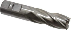 Niagara Cutter - 7/8", 1-7/8" LOC, 7/8" Shank Diam, 4-1/8" OAL, 4 Flute, Cobalt Square End Mill - Single End, Uncoated, Spiral Flute, 30° Helix, Centercutting, Right Hand Cut, Right Hand Flute, Series SPC408 - Eagle Tool & Supply