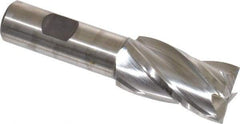 Niagara Cutter - 1", 1-7/8" LOC, 3/4" Shank Diam, 4-1/8" OAL, 4 Flute, Cobalt Square End Mill - Single End, Uncoated, Spiral Flute, 30° Helix, Centercutting, Right Hand Cut, Right Hand Flute, Series SPC408 - Eagle Tool & Supply