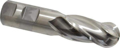 Niagara Cutter - 1" Diam, 2" LOC, 4 Flute Cobalt Ball End Mill - Uncoated, Single End, 4-1/2" OAL, 1" Shank Diam, Spiral Flute - Eagle Tool & Supply