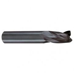 4.5mm Dia. x 50mm Overall Length 3-Flute Square End Solid Carbide SE End Mill-Round Shank-Center Cut-Firex - Eagle Tool & Supply