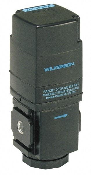 Wilkerson - 3/8 NPT Port, 200 CFM, Aluminum Electronic Regulator - 0 to 125 psi Range, 150 Max psi Supply Pressure, 2.35" Wide x 6.31" High - Eagle Tool & Supply