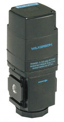 Wilkerson - 1/2 NPT Port, 200 CFM, Aluminum Electronic Regulator - 0 to 125 psi Range, 150 Max psi Supply Pressure, 2.35" Wide x 6.31" High - Eagle Tool & Supply