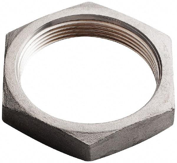 Merit Brass - 3" Grade 304 Stainless Steel Pipe Locknut - FNPSL End Connections, 150 psi - Eagle Tool & Supply