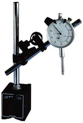 Teclock - 0.001" Graduation, Dial Indicator & Base Kit - 0.001 Inch Graduation, Includes Dial Indicator, Magnetic Base, Point Kit Set - Eagle Tool & Supply