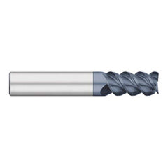 Titan USA - Square End Mills; Mill Diameter (Inch): 1/8 ; Mill Diameter (Decimal Inch): 0.1250 ; Number of Flutes: 3 ; Length of Cut (Inch): 1/2 ; Length of Cut (Decimal Inch): 0.5000 ; Material: Solid Carbide - Exact Industrial Supply