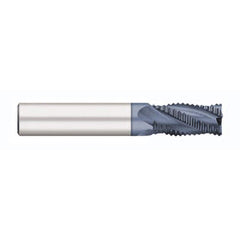 Titan USA - Roughing End Mills; Mill Diameter (Inch): 1/2 ; Mill Diameter (Decimal Inch): 0.5000 ; Number of Flutes: 4 ; Pitch: Fine ; Length of Cut (Inch): 1-1/4 ; Length of Cut (Decimal Inch): 1.2500 - Exact Industrial Supply
