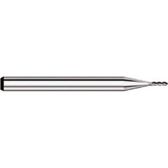 Titan USA - Ball End Mills; Mill Diameter (Decimal Inch): 0.0970 ; Number of Flutes: 4 ; Length of Cut (Decimal Inch): 0.2910 ; Material: Solid Carbide ; Overall Length (Inch): 1-1/2 ; Overall Length (Decimal Inch): 1.5000 - Exact Industrial Supply