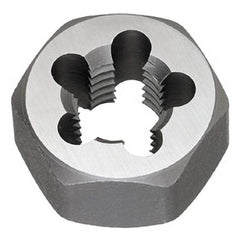 Titan USA - Hex Rethreading Dies; Thread Size: M5x0.80 ; Hex Size (Inch): 1 ; Material: Carbon Steel ; Thread Direction: Right Hand ; Thread Standard: Metric Coarse ; Series/List: 796 - Exact Industrial Supply