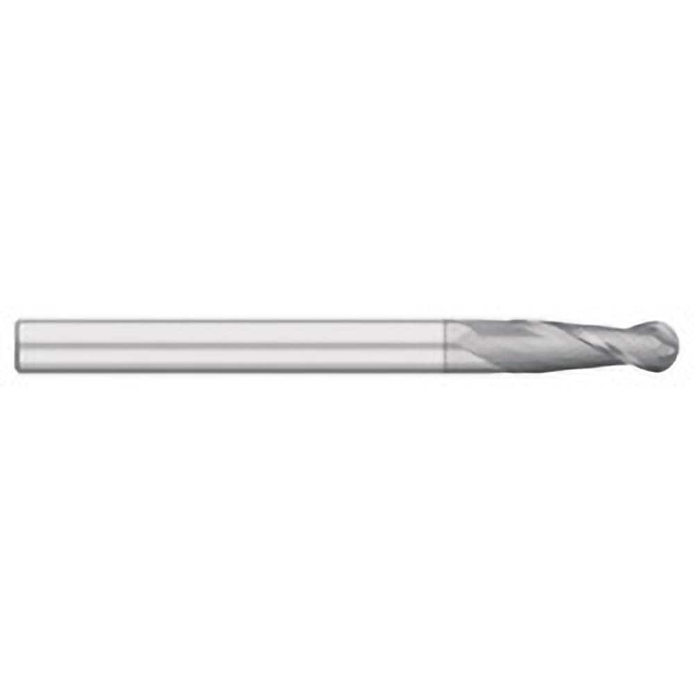 Titan USA - Ball End Mills; Mill Diameter (Inch): 3/8 ; Mill Diameter (Decimal Inch): 0.3750 ; Number of Flutes: 2 ; Length of Cut (Inch): 1-3/4 ; Length of Cut (Decimal Inch): 1.7500 ; Material: Solid Carbide - Exact Industrial Supply