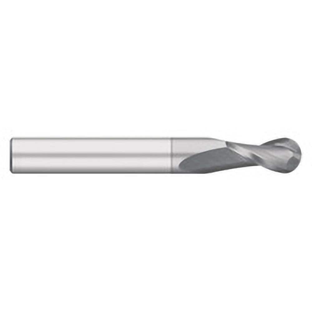 Titan USA - Ball End Mills; Mill Diameter (Inch): 7/8 ; Mill Diameter (Decimal Inch): 0.8750 ; Number of Flutes: 2 ; Length of Cut (Inch): 2-1/4 ; Length of Cut (Decimal Inch): 2.2500 ; Material: Solid Carbide - Exact Industrial Supply