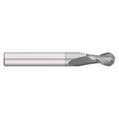Titan USA - Ball End Mills; Mill Diameter (Inch): 1 ; Mill Diameter (Decimal Inch): 1.0000 ; Number of Flutes: 2 ; Length of Cut (Inch): 2-1/4 ; Length of Cut (Decimal Inch): 2.2500 ; Material: Solid Carbide - Exact Industrial Supply