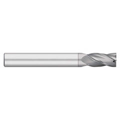 Titan USA - Square End Mills; Mill Diameter (Inch): 1/4 ; Mill Diameter (Decimal Inch): 0.2500 ; Number of Flutes: 4 ; Length of Cut (Inch): 1-1/8 ; Length of Cut (Decimal Inch): 1.1250 ; Material: Solid Carbide - Exact Industrial Supply
