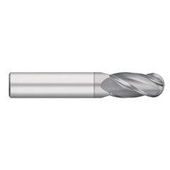Titan USA - Ball End Mills; Mill Diameter (Decimal Inch): 0.4844 ; Number of Flutes: 4 ; Length of Cut (Inch): 1 ; Length of Cut (Decimal Inch): 1.0000 ; Material: Solid Carbide ; Overall Length (Inch): 3 - Exact Industrial Supply