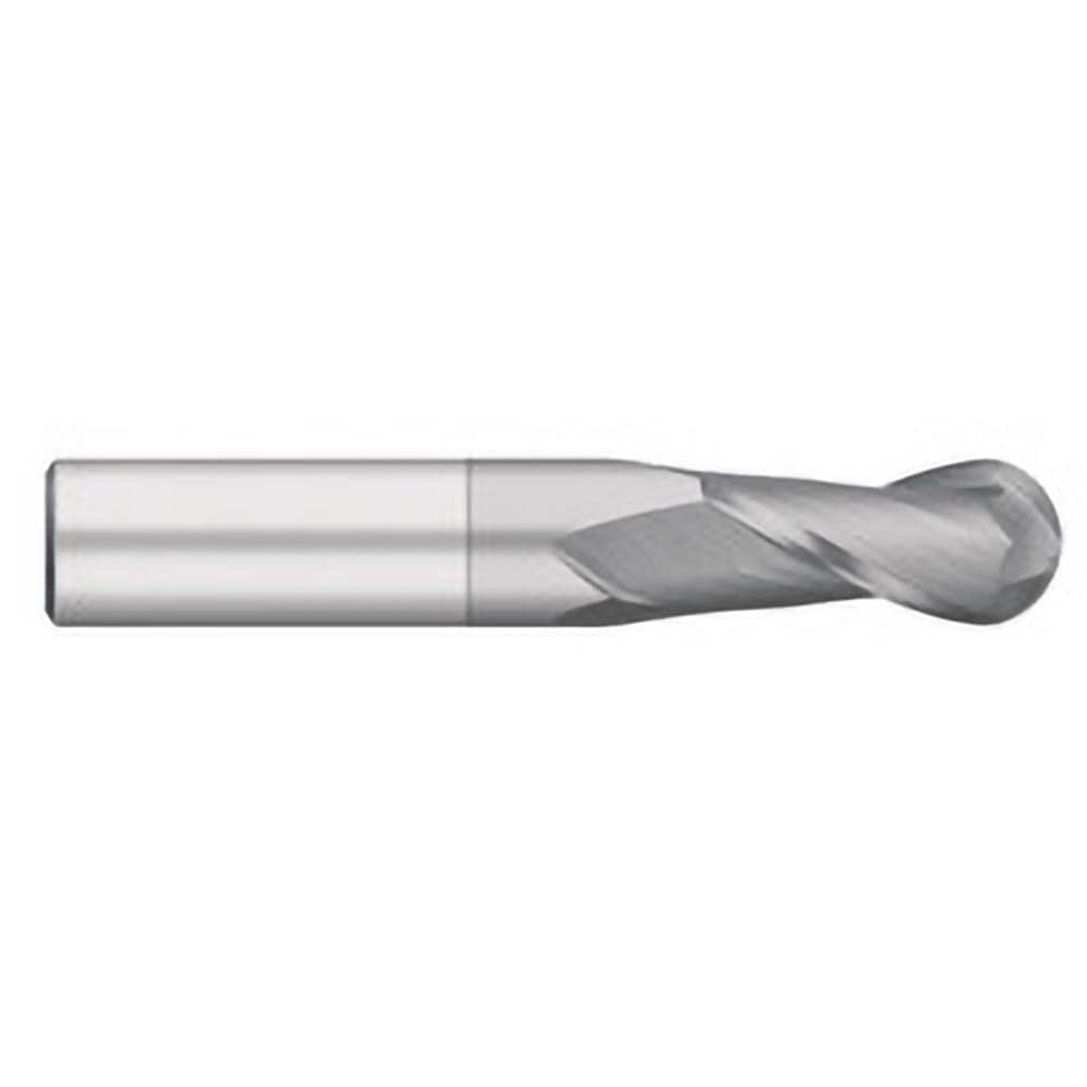 Titan USA - Ball End Mills; Mill Diameter (Inch): 1/2 ; Mill Diameter (Decimal Inch): 0.5000 ; Number of Flutes: 2 ; Length of Cut (Inch): 1 ; Length of Cut (Decimal Inch): 1.0000 ; Material: Solid Carbide - Exact Industrial Supply