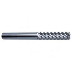 16mm Dia. - 150mm OAL - 45° Helix Bright Carbide End Mill - 6 FL - Eagle Tool & Supply