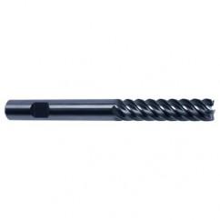 10mm Dia. - 100mm OAL - 45° Helix Bright Carbide End Mill - 6 FL - Eagle Tool & Supply