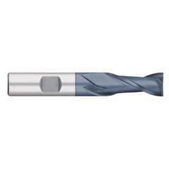 Titan USA - Square End Mills; Mill Diameter (Inch): 5/16 ; Mill Diameter (Decimal Inch): 0.3125 ; Number of Flutes: 2 ; Length of Cut (Inch): 9/16 ; Length of Cut (Decimal Inch): 0.5625 ; Material: Cobalt - Exact Industrial Supply