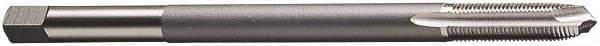 Vermont Tap & Die - #10-32 UNF, 2 Flute, Bright Finish, High Speed Steel Spiral Point Tap - Plug Chamfer, Right Hand Thread, 6" OAL, 7/8" Thread Length, 4.93mm Shank Diam, 2B Class of Fit, Series 3112E - Exact Industrial Supply