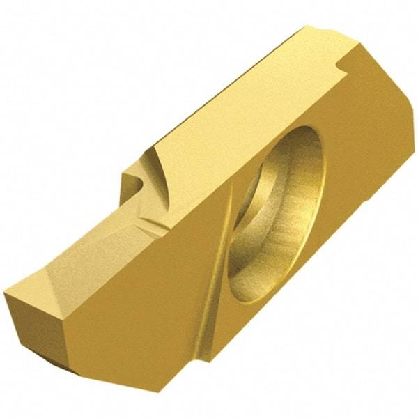 Iscar - SCIL22100 P IC1008 Grade, 0.0394" Cutting Width, Carbide Cutoff Insert - Neutral Lead Angle, 0.0032" Cnr Rad, TiAlN/TiN Coated, Single End - Eagle Tool & Supply