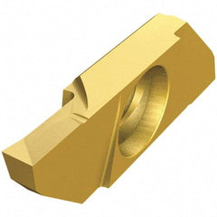 Iscar - SCIL22100 P IC1008 Grade, 0.0394" Cutting Width, Carbide Cutoff Insert - Neutral Lead Angle, 0.0032" Cnr Rad, TiAlN/TiN Coated, Single End - Eagle Tool & Supply