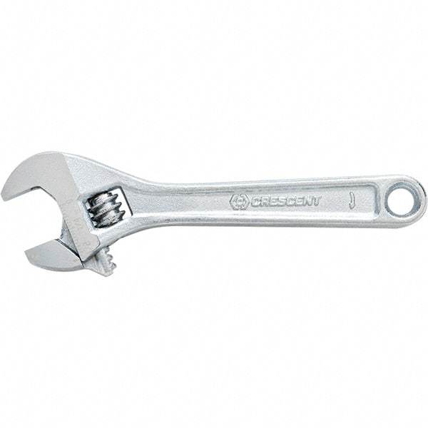 Crescent - 1-1/8" Jaw Capacity, 8" Standard Adjustable Wrench - Steel, Chrome Finish, 8" OAL - Eagle Tool & Supply