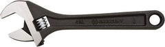 Crescent - 1/2" Jaw Capacity, 4" Standard Adjustable Wrench - Steel, Black Finish, 4" OAL - Eagle Tool & Supply