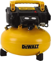 DeWALT - 0.9 hp, 2.6 SCFM at 90 psi, Pancake Compressor - 6 Gal Tank, 10 Amp, 165 psi, 120V (60 Hz) - Eagle Tool & Supply