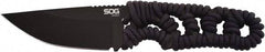 SOG Specialty Knives - 3-11/16" Long Blade, 9Cr18MoV Stainless Steel, Fine Edge, Fixed Blade Knife - 8-1/2" OAL, Paracord Handle, Includes Hard Molded Nylon Sheath - Eagle Tool & Supply