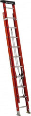 Louisville - 20' High, Type IA Rating, Fiberglass Industrial Extension Ladder - Eagle Tool & Supply