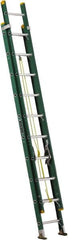 Louisville - 20' High, Type I Rating, Fiberglass Industrial Extension Ladder - Eagle Tool & Supply