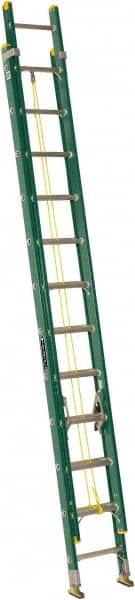 Louisville - 24' High, Type I Rating, Fiberglass Industrial Extension Ladder - Eagle Tool & Supply