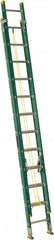 Louisville - 24' High, Type I Rating, Fiberglass Industrial Extension Ladder - Eagle Tool & Supply