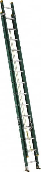 Louisville - 28' High, Type I Rating, Fiberglass Industrial Extension Ladder - Eagle Tool & Supply
