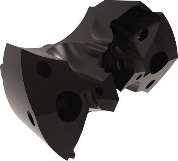 Allied Machine and Engineering - Series APX 44, 49.21mm Max Diam Pilot Insert Drill Head - T-A 1 Pilot Drill, 45/64" Pilot Drill Diam, 2 Nonpilot Inserts - Eagle Tool & Supply