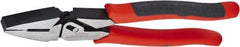 Crescent - 9-1/2" OAL, Linesman's Pliers - Serrated Jaw, Thermoplastic Handles - Eagle Tool & Supply