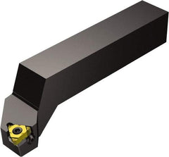 Sandvik Coromant - External Thread, Left Hand Cut, 1" Shank Width x 1" Shank Height Indexable Threading Toolholder - 6" OAL, 266.LG-16.. Insert Compatibility, 266R/LFGZ Toolholder, Series CoroThread 266 - Eagle Tool & Supply