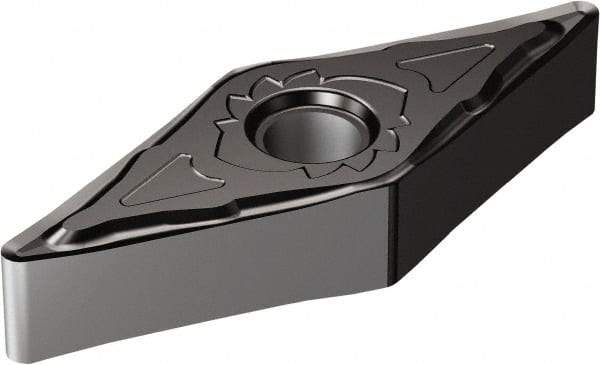 Sandvik Coromant - VNGG33.3 SGF Grade 1105 Carbide Turning Insert - TiAlN2 Finish, 35° Diamond, 3/8" Inscr Circle, 3/16" Thick, 0.1mm Corner Radius - Eagle Tool & Supply