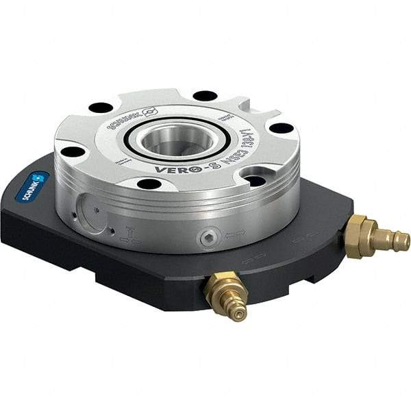 Schunk - NSL Manual CNC Quick Change Clamping Module - 1 Module Center, Top Mount, 7,500 kN Retention Force, 6 bar (87 Lb/Sq In) Unlocking Pressure, 0.005mm Repeatability - Eagle Tool & Supply