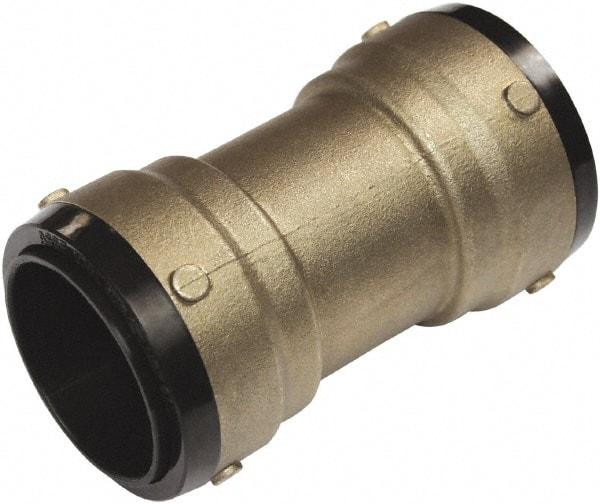 SharkBite - 1-3/8" Outside Diam, Metal Push-to-Connect Tube Coupling - 200 Max psi, Tube to Tube Connection, EPDM O-Ring - Eagle Tool & Supply