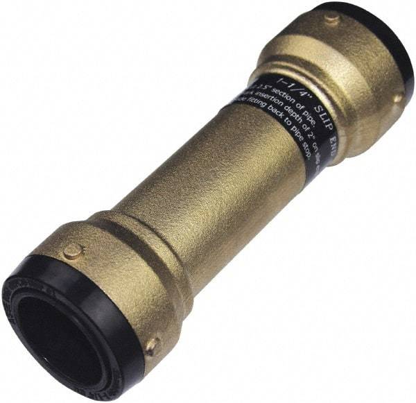 SharkBite - 1-5/8" Outside Diam, Metal Push-to-Connect Tube Coupling - 200 Max psi, Tube to Tube Connection, EPDM O-Ring - Eagle Tool & Supply