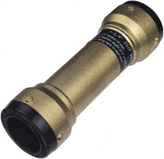 SharkBite - 1-3/8" Outside Diam, Metal Push-to-Connect Tube Coupling - 200 Max psi, Tube to Tube Connection, EPDM O-Ring - Eagle Tool & Supply