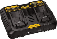 DeWALT - 12 & 20 Volt, 2 Battery Lithium-Ion Power Tool Charger - 1 hr & 30 min to Charge, 12/20 Volt Max Batteries Power Source, Batteries Included - Eagle Tool & Supply