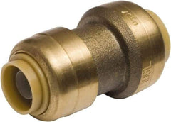 SharkBite - Brass & Chrome Pipe Fittings Type: Reducing Coupling Fitting Size: 3/8 x 1/2 - Eagle Tool & Supply