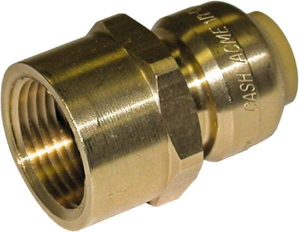 SharkBite - Brass & Chrome Pipe Fittings Type: Adapter Fitting Size: 3/4 x 3/4 - Eagle Tool & Supply