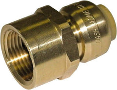 SharkBite - Brass & Chrome Pipe Fittings Type: Adapter Fitting Size: 1 x 1 - Eagle Tool & Supply